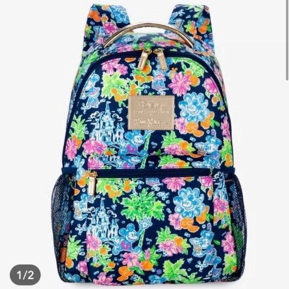 NWT Lilly Pulitzer x Disney Park Bag Backpack Day Pack Diaper Bag Travel - Picture 6 of 7